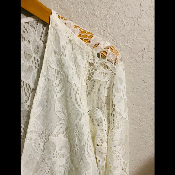 Show Me Your Mumu Roxy Plunging Romper White XS - Picture 7 of 10